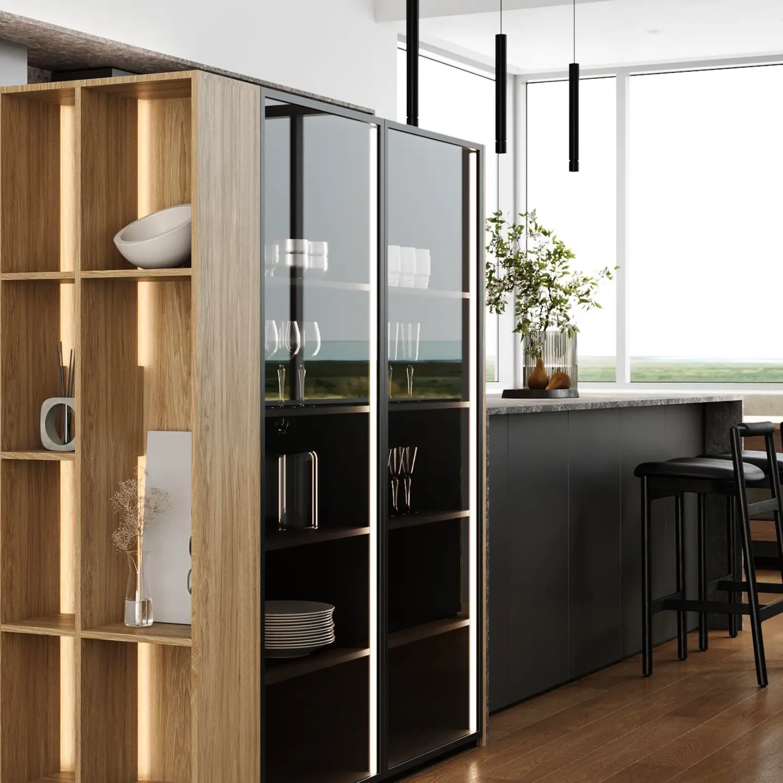 Materials Used in Living Room Cabinetry
